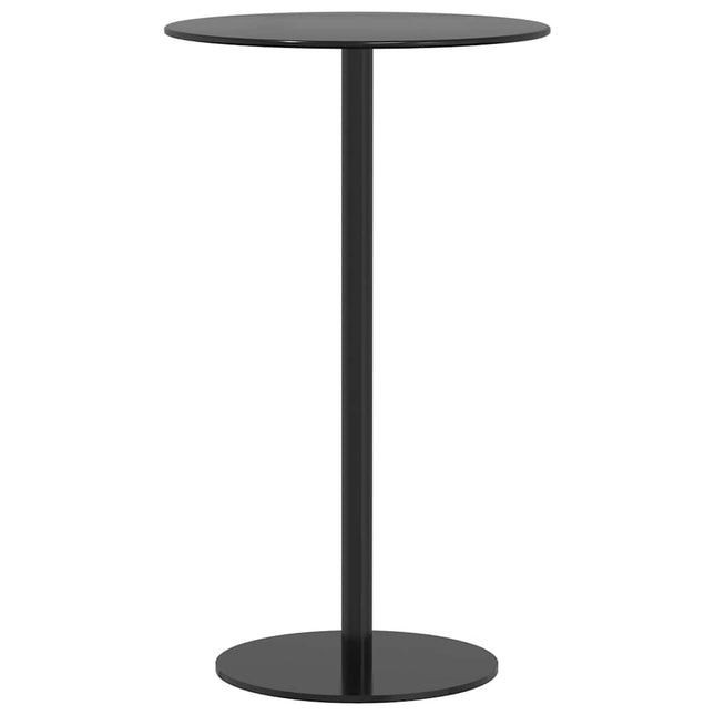 havebord Ø60x105 cm rundt stål sort
