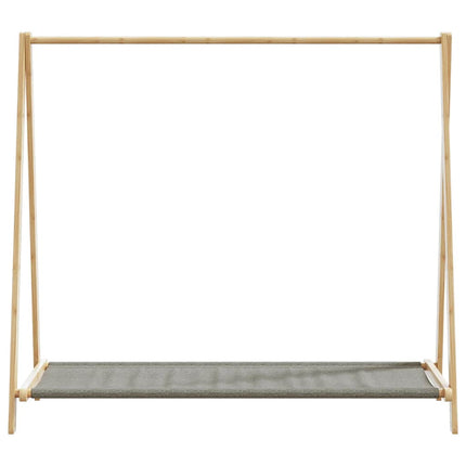 tøjstativ med hylder 106x34x102 cm bambus