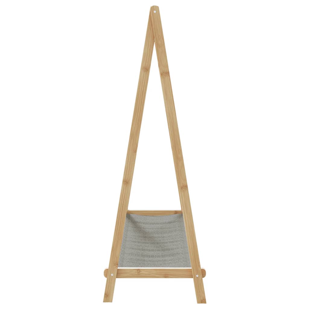 tøjstativ med hylder 106x34x102 cm bambus
