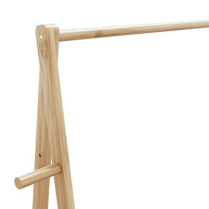 tøjstativ med hylder 96x45,5x150,5 cm bambus