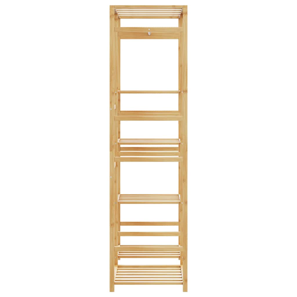 tøjstativ med hylder 100x50x184,5 cm bambus