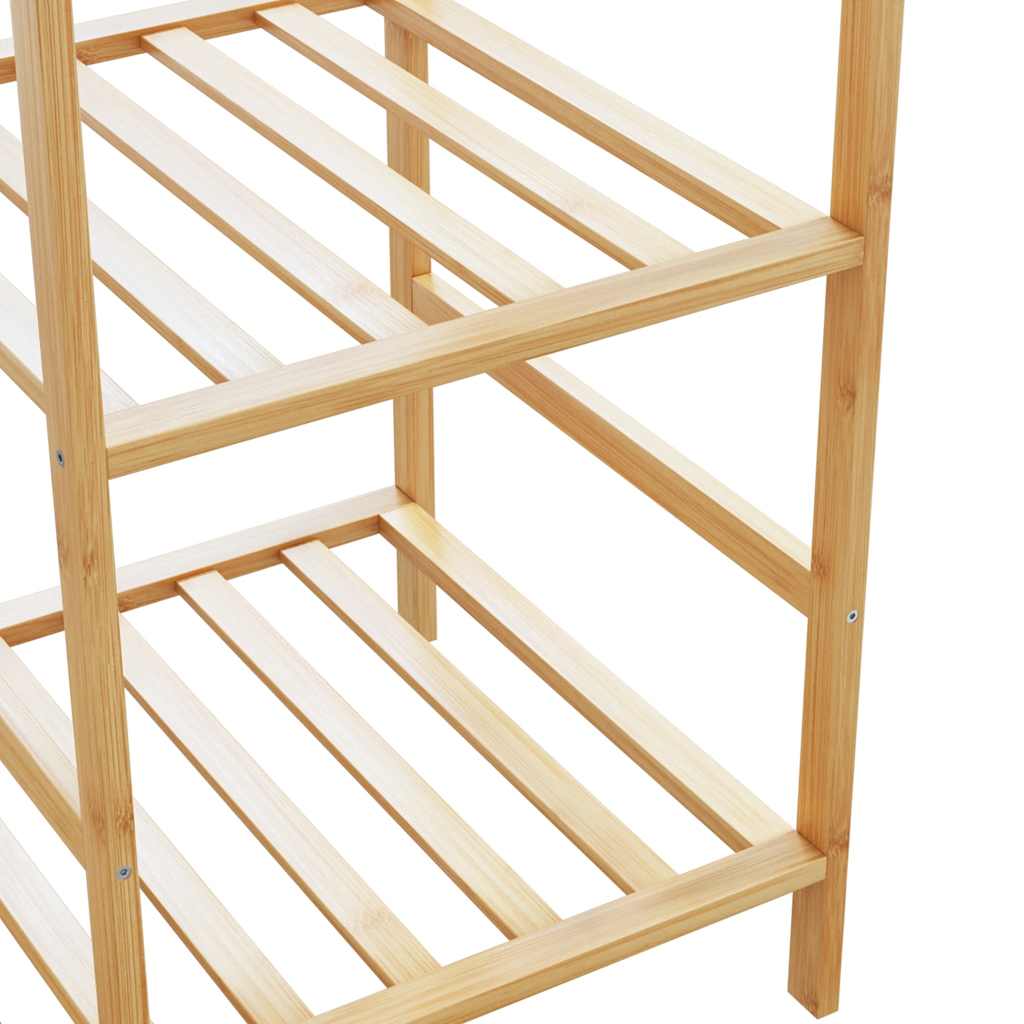 tøjstativ med hylder 100x50x184,5 cm bambus