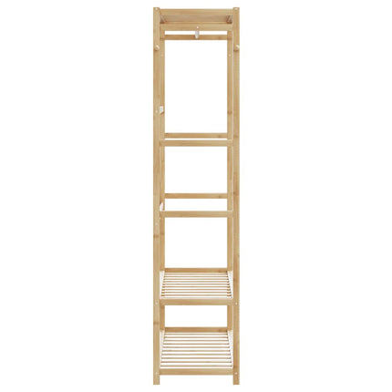 tøjstativ med hylder 110x40x175 cm bambus
