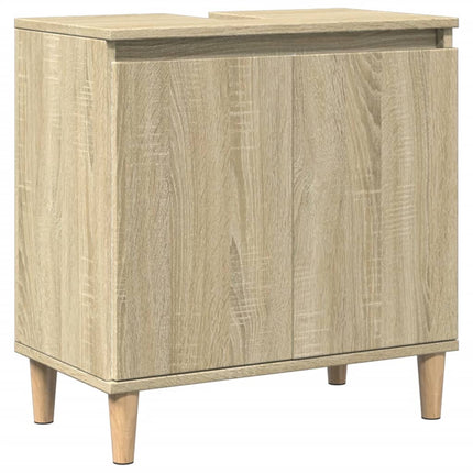 underskab til håndvask 58x33x60 cm konstrueret træ sonoma-eg