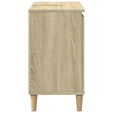 underskab til håndvask 58x33x60 cm konstrueret træ sonoma-eg