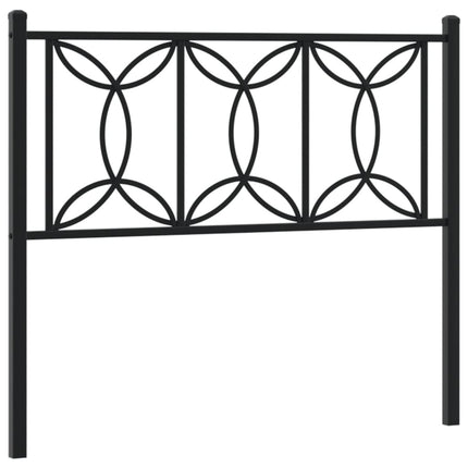 udskiftningsgavl 107 cm metal sort