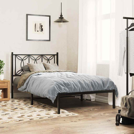 udskiftningsgavl 107 cm metal sort