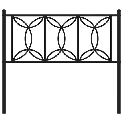 udskiftningsgavl 107 cm metal sort
