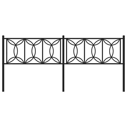 udskiftningsgavl 193 cm metal sort