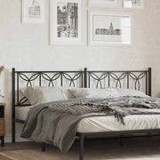 udskiftningsgavl 193 cm metal sort