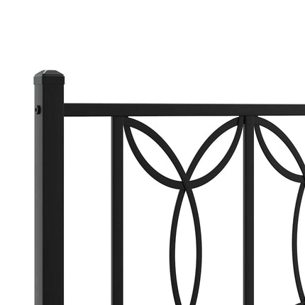 udskiftningsgavl 200 cm metal sort