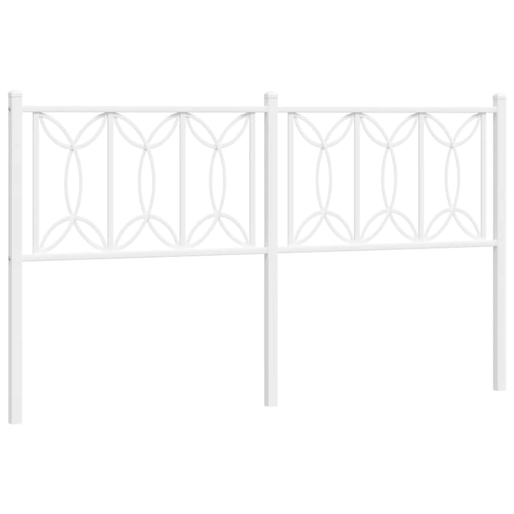udskiftningsgavl 150 cm metal hvid