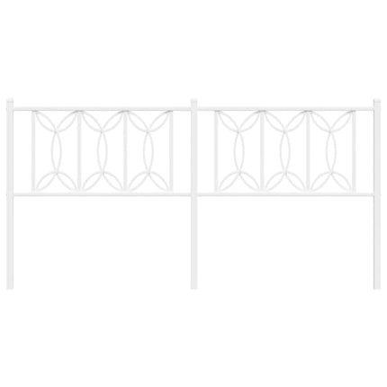 udskiftningsgavl 180 cm metal hvid