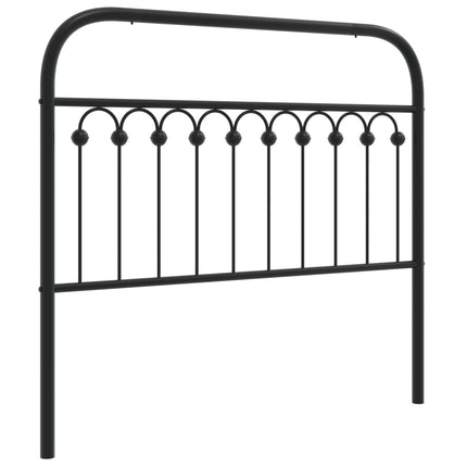 udskiftningsgavl 107 cm metal sort