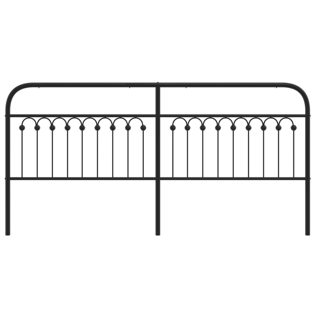 udskiftningsgavl 193 cm metal sort