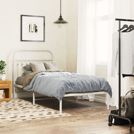 udskiftningsgavl 90 cm metal hvid