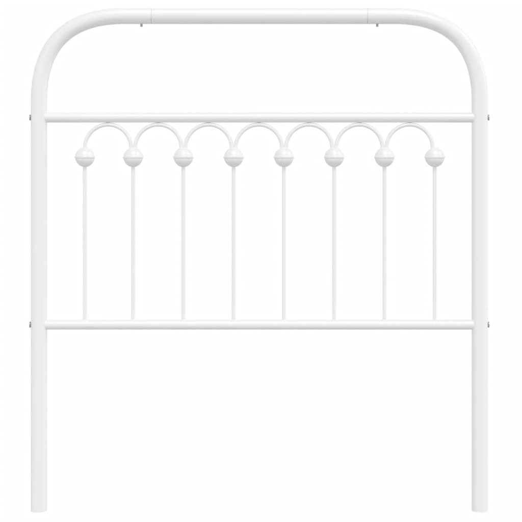 udskiftningsgavl 90 cm metal hvid