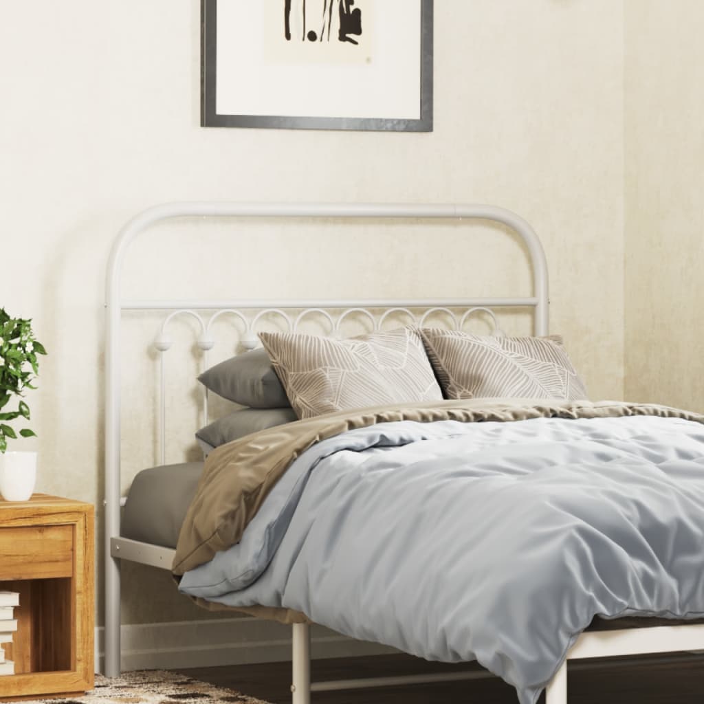 udskiftningsgavl 100 cm metal hvid