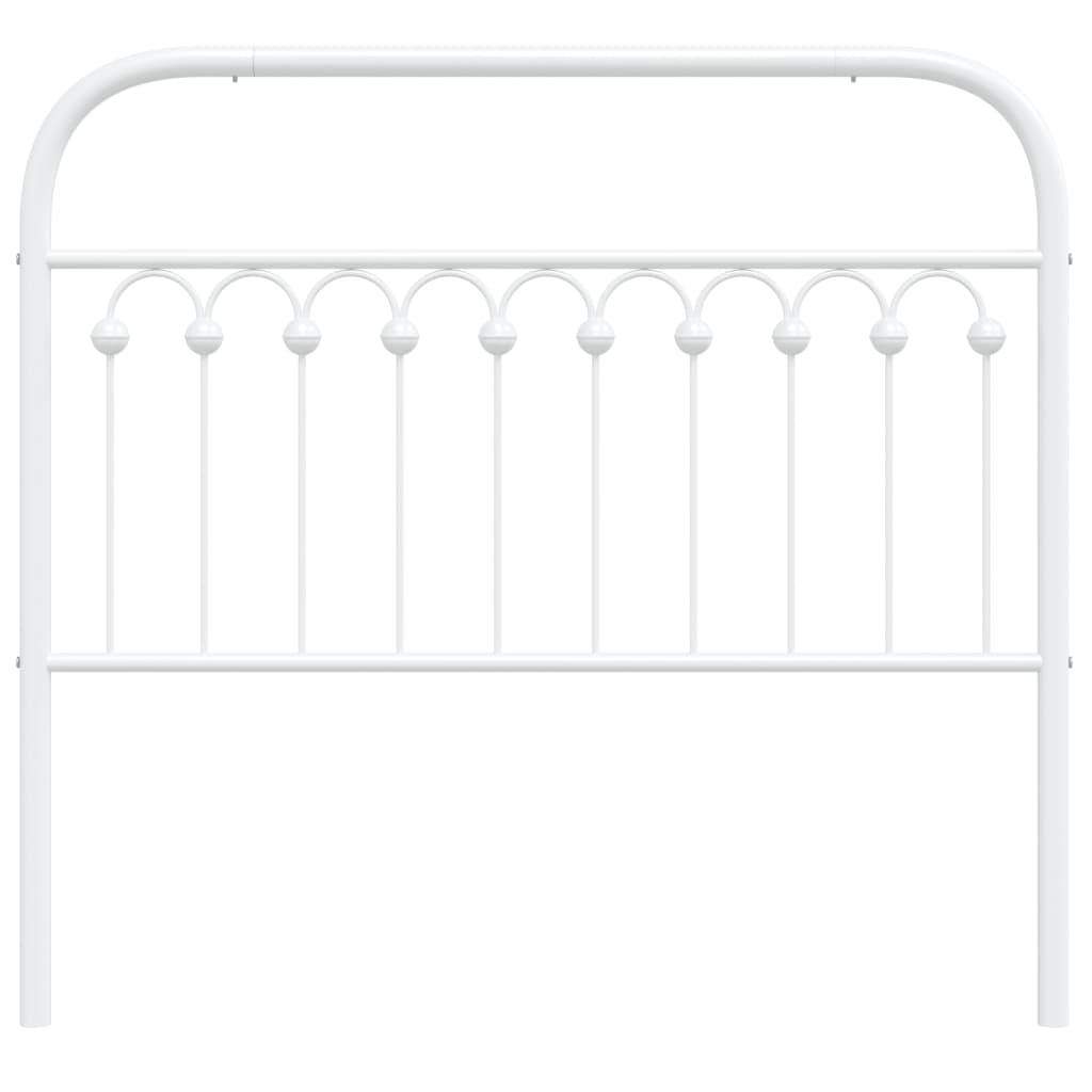 udskiftningsgavl 107 cm metal hvid