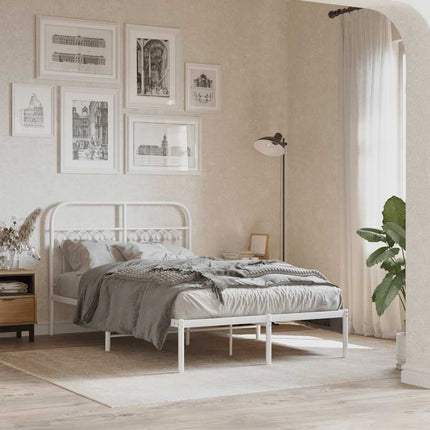 udskiftningsgavl 120 cm metal hvid