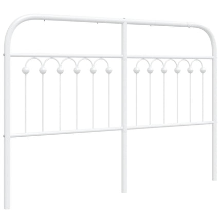 udskiftningsgavl 135 cm metal hvid