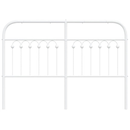 udskiftningsgavl 135 cm metal hvid