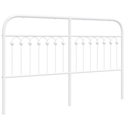 udskiftningsgavl 150 cm metal hvid