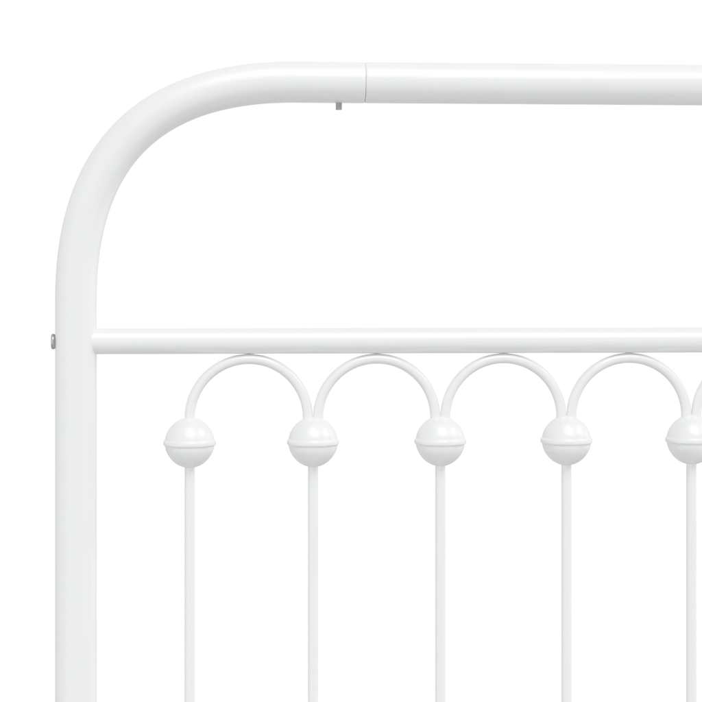 udskiftningsgavl 150 cm metal hvid