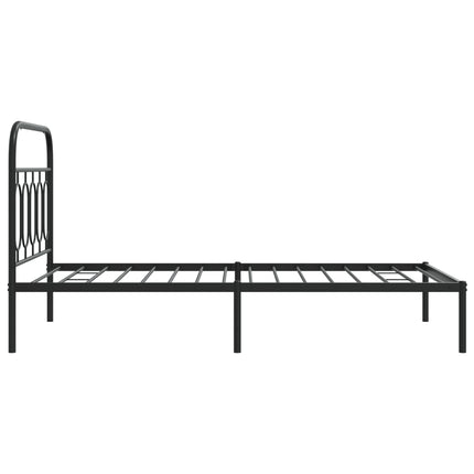 sengeramme med sengegavl 107x203 cm metal sort
