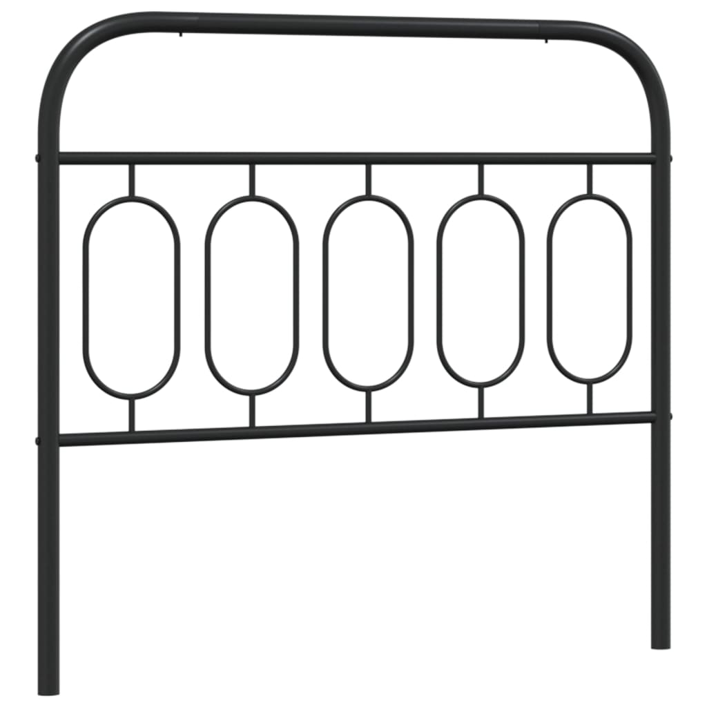 udskiftningsgavl 100 cm metal sort