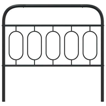udskiftningsgavl 107 cm metal sort