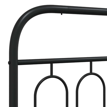 udskiftningsgavl 107 cm metal sort