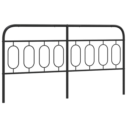 udskiftningsgavl 160 cm metal sort