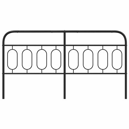udskiftningsgavl 160 cm metal sort