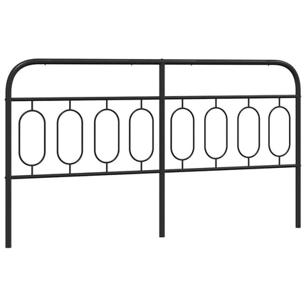 udskiftningsgavl 183 cm metal sort