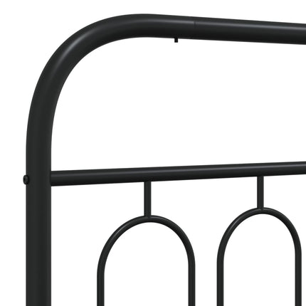 udskiftningsgavl 183 cm metal sort
