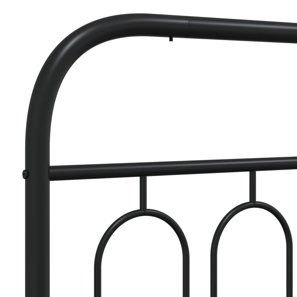 udskiftningsgavl 183 cm metal sort