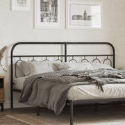 udskiftningsgavl 183 cm metal sort