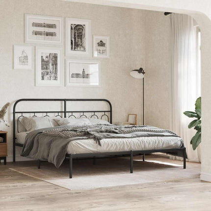 udskiftningsgavl 193 cm metal sort