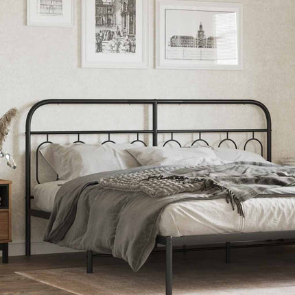 udskiftningsgavl 193 cm metal sort