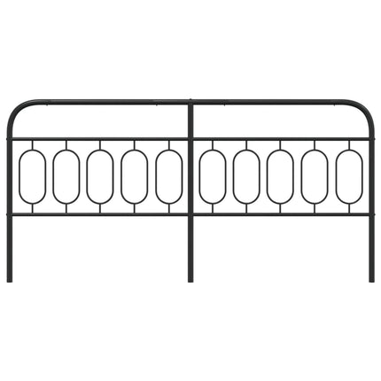 udskiftningsgavl 200 cm metal sort
