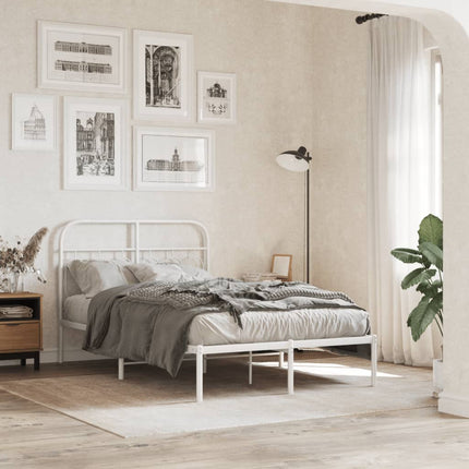 udskiftningsgavl 120 cm metal hvid