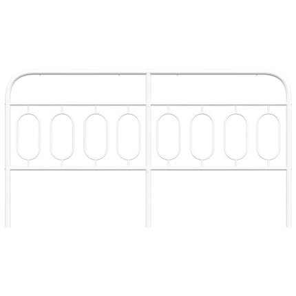 udskiftningsgavl 183 cm metal hvid