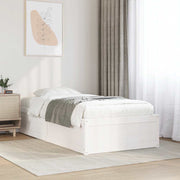 sengeramme uden madras 90x200 cm massivt fyrretræ hvid