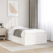 sengeramme uden madras 90x190 cm massivt fyrretræ hvid
