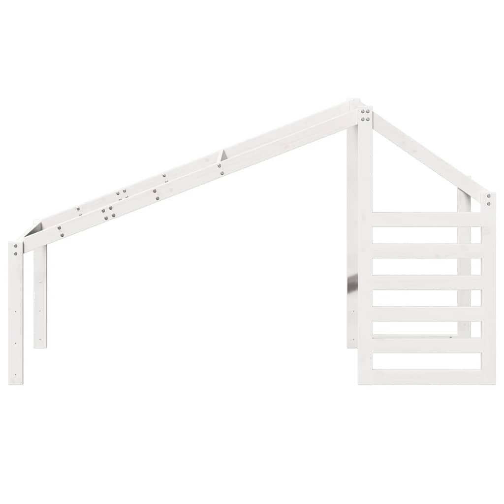 stel til husseng 198x87x113 cm massivt fyrretræ hvid