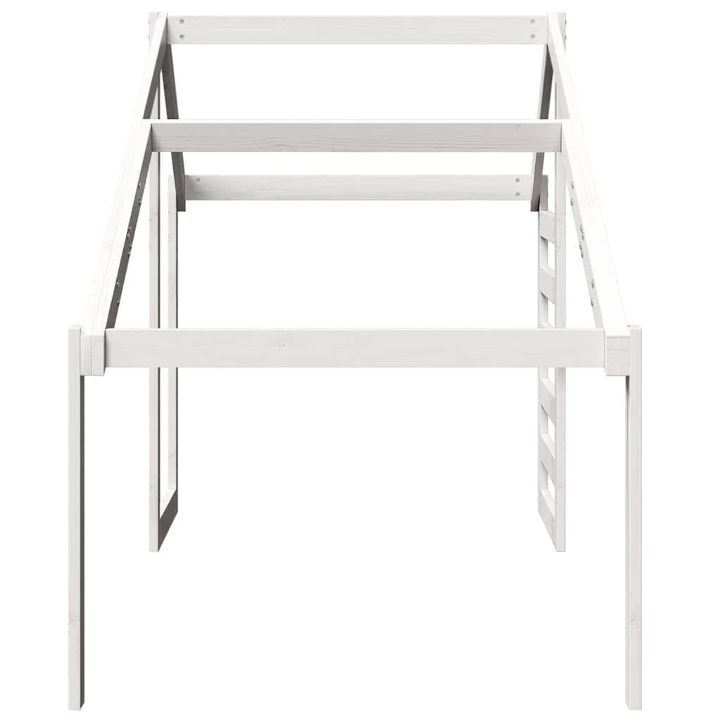 stel til husseng 198x87x113 cm massivt fyrretræ hvid