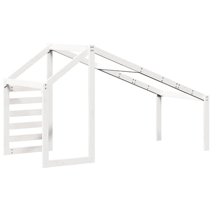 stel til husseng 198x87x113 cm massivt fyrretræ hvid