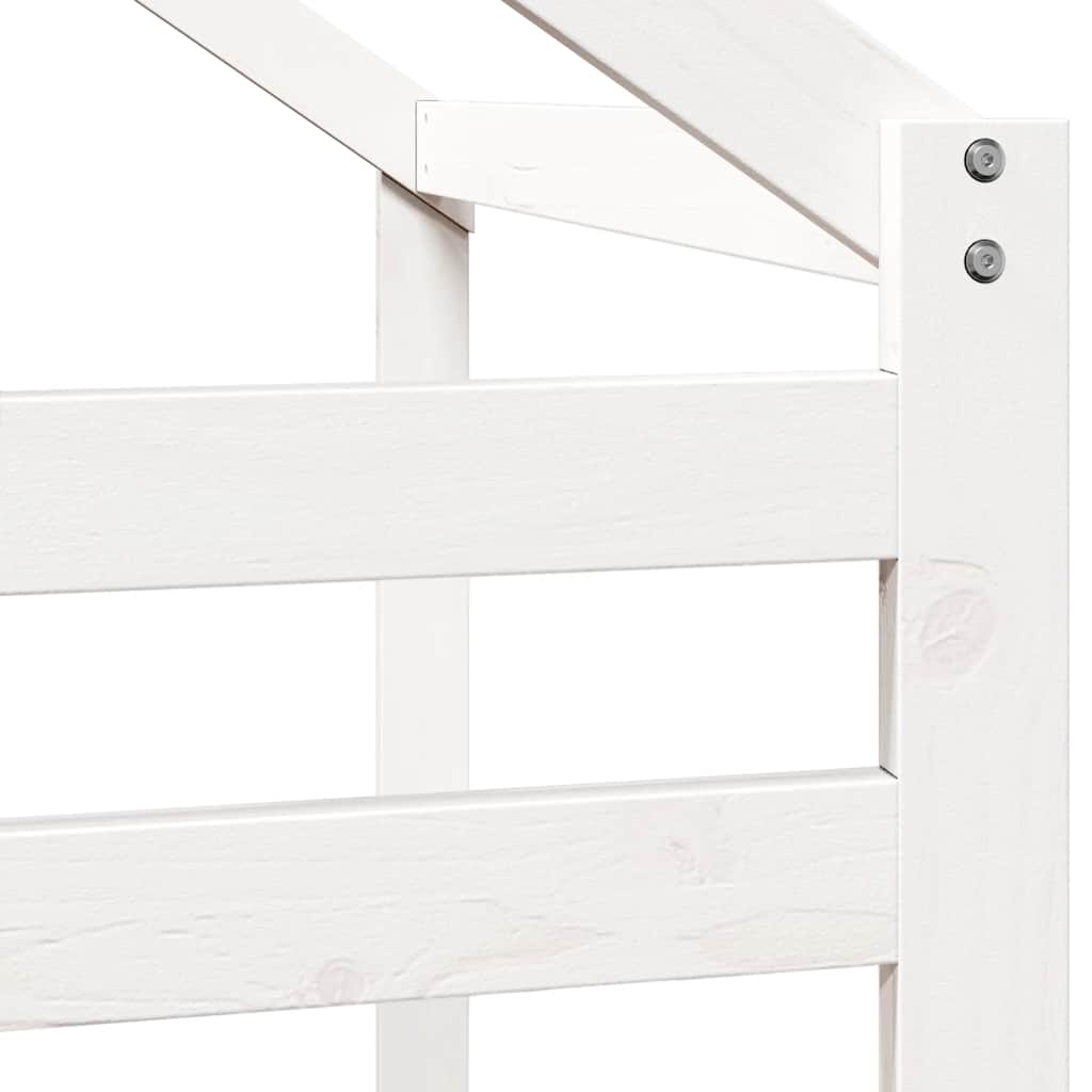 stel til husseng 198x87x113 cm massivt fyrretræ hvid