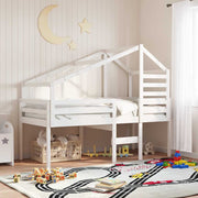 stel til husseng 198x87x113 cm massivt fyrretræ hvid